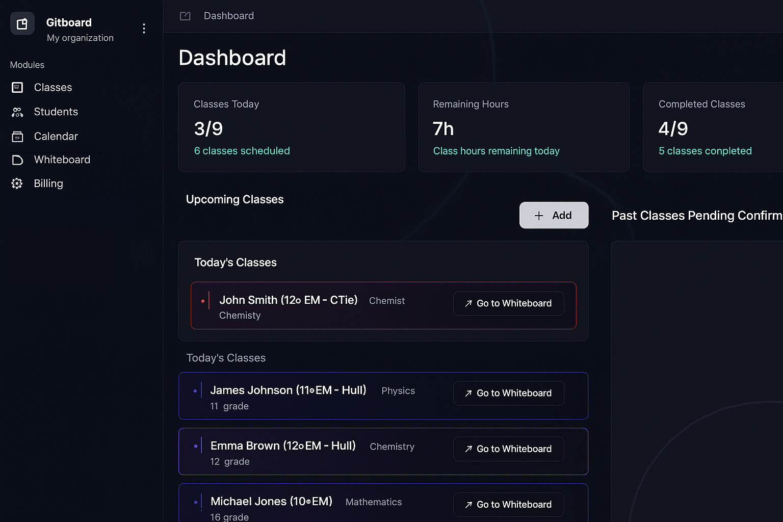 Gizboard Dashboard